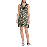 Women's Tall Size Cotton Jersey Notch Neck Dress