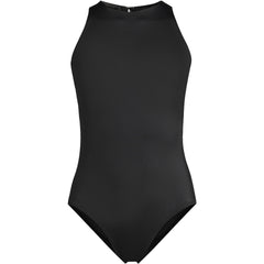 Women's Mastectomy Tugless High Neck Portrait Back One Piece Swimsuit