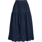 Women's Voile Eyelet Maxi Skirt