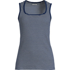 Women's Micro Rib Square Neck Tank