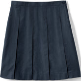 Girls Box Pleat Skirt Below the Knee
