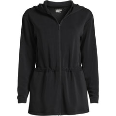 Women's Cupro Long Sleeve Full Zip Tunic Hoodie