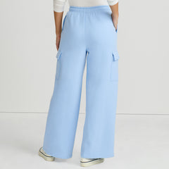 Women's Serious Sweats High Rise Wide Leg Cargo Pant - Set Bottom