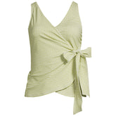Women's Plus Size Side Tie Tankini Top
