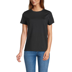 School Uniform Women's Supima Jersey Short Sleeve Relaxed Tee Shirt