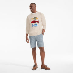 Men's Long Sleeve Drifter Fish Sweater