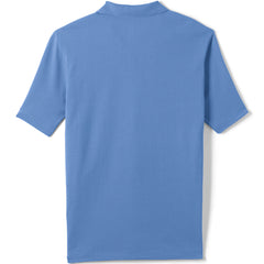 School Uniform Men's Big Short Sleeve Mesh Polo Shirt