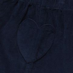 Girls Corduroy Skirt with Heart Pockets