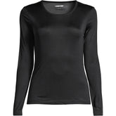Women's Petite Silk Interlock Long Sleeve Crewneck Long Underwear Top