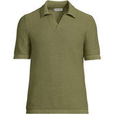 Men's Short Sleeve Johnny Collar Polo
