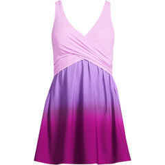 Women's New SlenderSuit Wrap Swim Dress Swimsuit Print