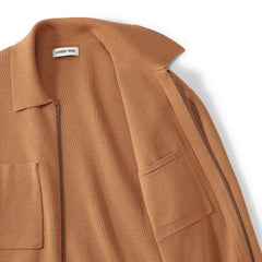 Men's Long Sleeve Fine Gauge Cotton Full Zip Chore Coat