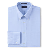 School Uniform Men's Tall Tailored Long Sleeve No Iron Buttondown Pinpoint Shirt