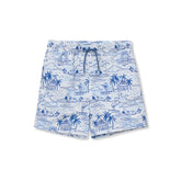 Boys Husky Chlorine Resistant 5" Swim Trunks with Mesh Liner
