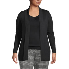 Women's Plus Size Cotton Modal Shawl Collar Cardigan Sweater