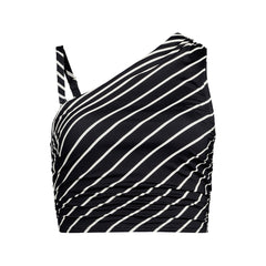 Women's Ruched One Shoulder Midkini Top