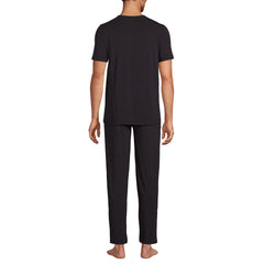 Men's Short Sleeve Cooling Knit V-Neck Pajama Set