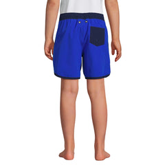 Boys Active Stretch Curved Hem Long Board Short