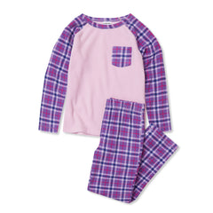 Kids Long Sleeve Pocket Fleece Pajama Set