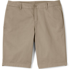 Women's Plain Front Blend Chino Shorts