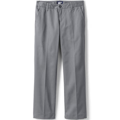 Girls Slim Iron Knee Blend Plain Front Chino Pants