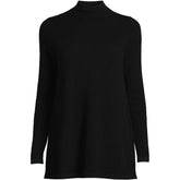 Women's Cashmere Mock Neck Swing Tunic Sweater