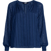 Women's Clip Dot Chiffon Blouse