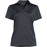 School Uniform Women's Plus Rapid Dry Short Sleeve Space Dye Sport Neck Polo Shirt