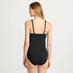 Women's DDD-Cup Square Neck Underwire Tankini Swimsuit Top