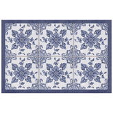 Matterly Skid Resistant Floral Floor Mat