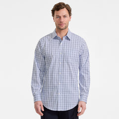 Men's No Iron Supima Cotton Pinpoint Straight Collar Dress Shirt