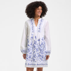 Women's Tall Voile Tie Neck Dress