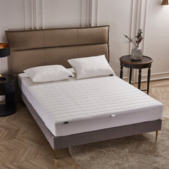 Farm to Home Organic Cotton Classic Wavy Channel Down Alternative Mattress Pad