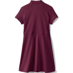 Girls Short Sleeve Interlock Polo Dress