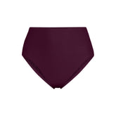 Women's Plus Size Chlorine Resistant Ottoman Rib High Waisted Bikini Bottoms