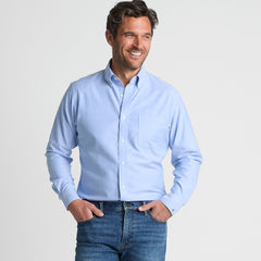 Men's Tall No Iron Supima Cotton Oxford Dress Shirt
