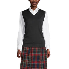 School Uniform Women's Cotton Modal Fine Gauge Sweater Vest