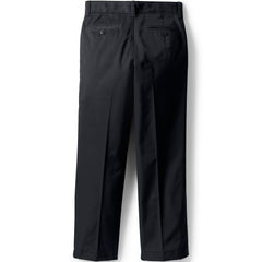 School Uniform Boys Husky Iron Knee Blend Plain Front Chino Pants