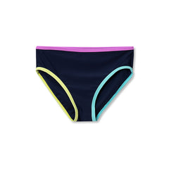 Girls Plus Chlorine Resistant Contrast Bikini Bottoms
