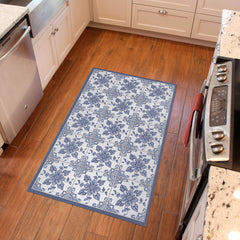 Matterly Skid Resistant Floral Floor Mat