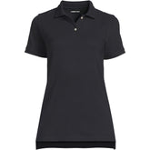 Women's Short Sleeve Mesh Polo Shirt