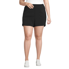 Women's Plus Size Active Woven 4" Shorts with Brief