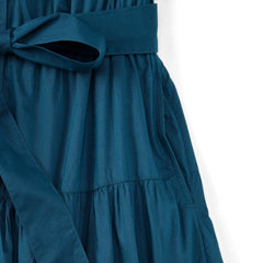 Women's Cotton Voile Button Front Maxi Dress