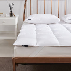 Beautyrest Cotton Blend Feather and Down Fiber Mattress Topper