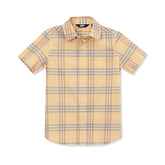 Boys Short Sleeve Poplin Camp Shirt
