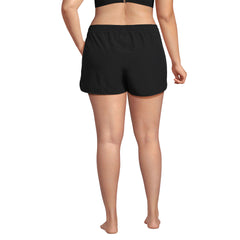 Women's Plus Size 3" Packable Cover-up Swim Shorts