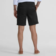 Men's No Iron 9" Pleated Front Chino Short