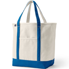 Large 5 Pocket Open Top Canvas Tote Bag