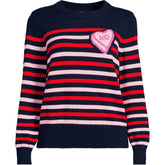 Women's Plus Size Drifter Set in Sleeve Crew Neck Sweater