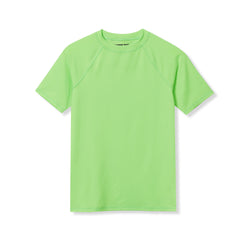 Boys Husky Sunshade UPF 50 Chlorine Resistant Short Sleeve Crew Neck Rash Guard